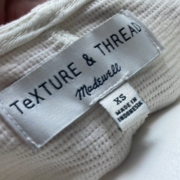 Madewell Texture & Thread Button-Front Tie Tank Top XS - Picture 8 of 9